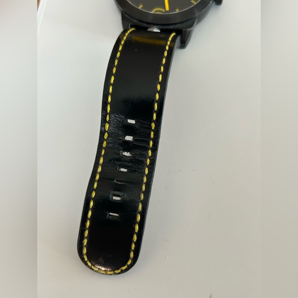 Black and Yellow Men's Watch - Picture 4 of 7